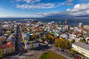 Reykjavik from church tower-9594